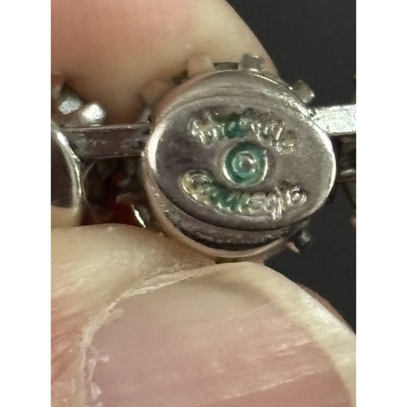 VTG HATTIE CARNEGIE BLUE AURORA BOREALIS & BLUE RHINESTONE NECKLACE EARRINGS - Picture 8 of 8